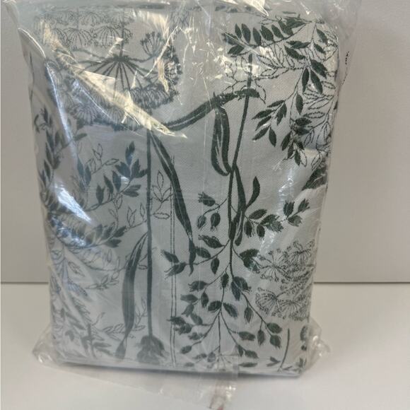 Aubry Shimmering Floral Blackout Back Tab Curtain Panel - Scott Living - Picture 2 of 7